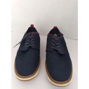 Navy Blue Oxford‎ Dress Shoes Casual Lace Up Comfort Sole Men's